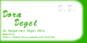 dora degel business card